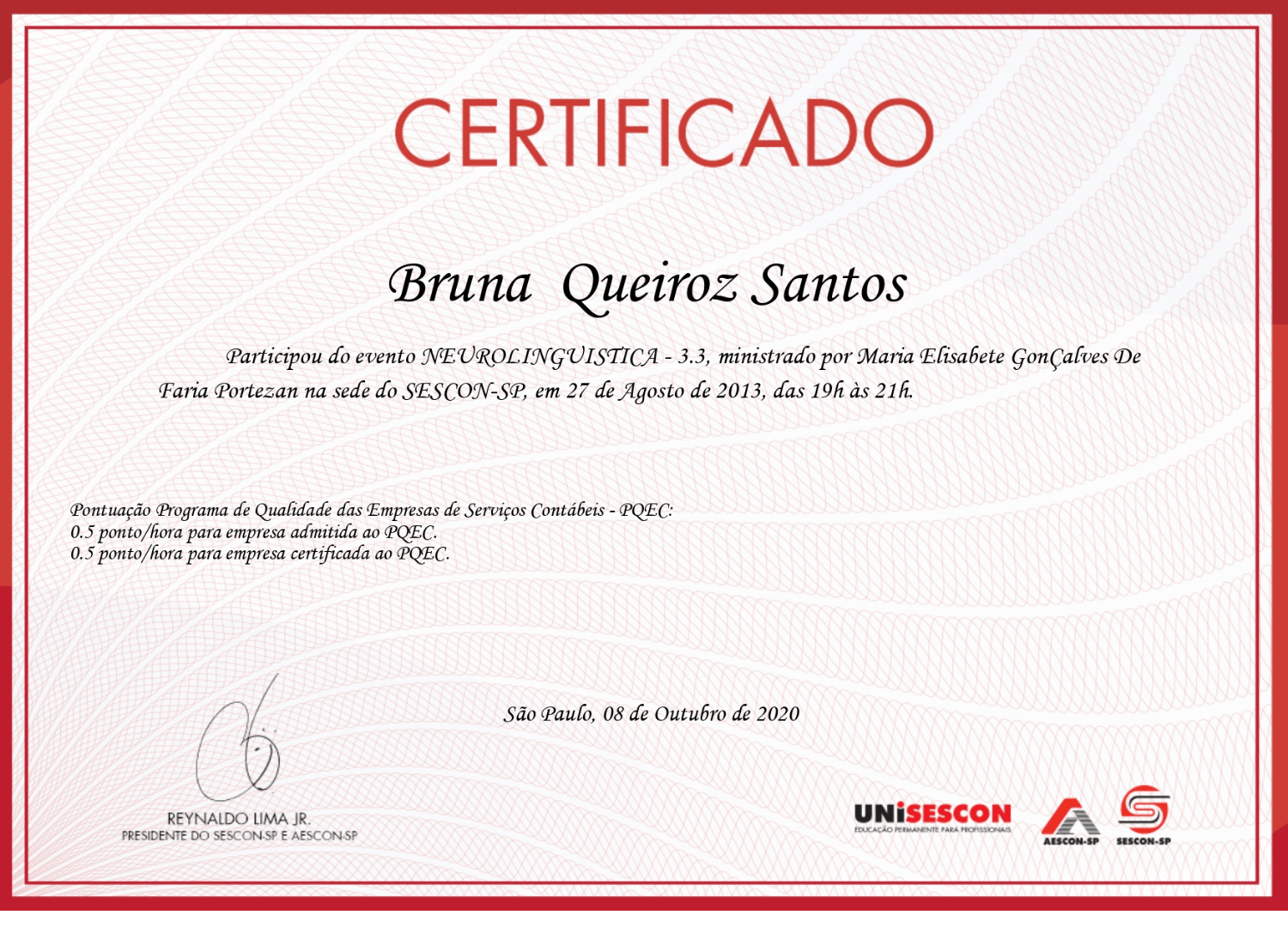 Neurolinguística SESCON 2020