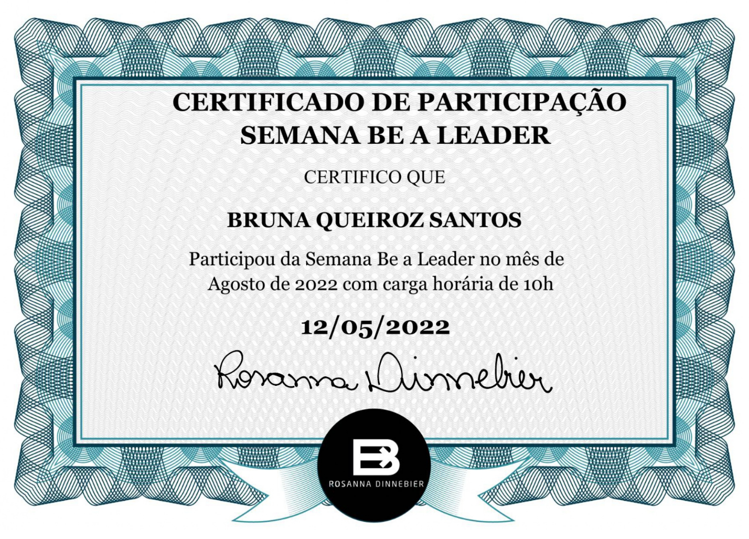 Be a Leader - Rosanna Dinnebier2022