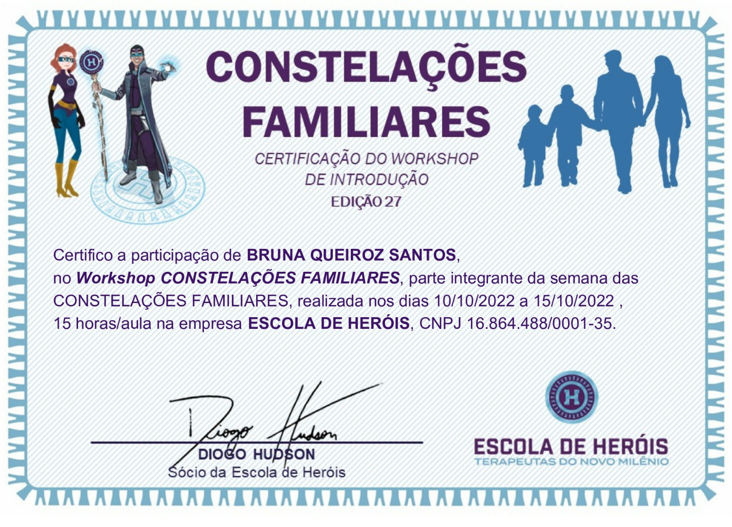 Contelações Familiares - Escola de Heróis - 2022